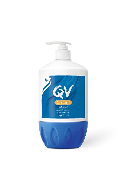 Qv كيو في، كريم مرطب، يمنع جفاف البشرة، لجميع أنواع البشرة -1 كجم