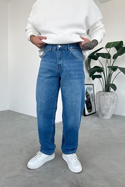 HAFKAGİYİM Blue basic regular pants