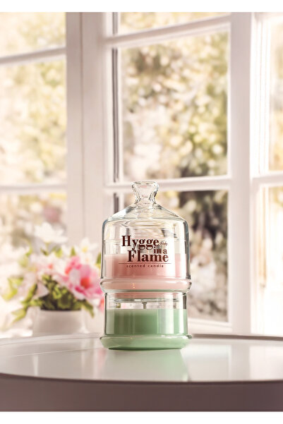 Ruby Mixaura Üç Kat, Tek Mum, Sonsuz Stil Şakayık Kokulu Mum 510gr.