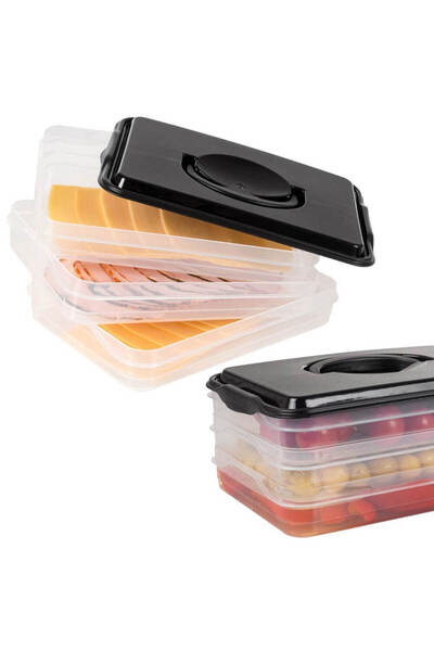 Vilde 3-tier food storage container 3x600 ml