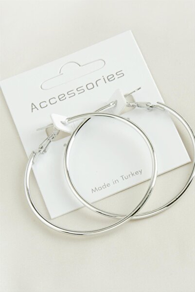 Marsilyan Pipe Hoop Earrings 5 cm