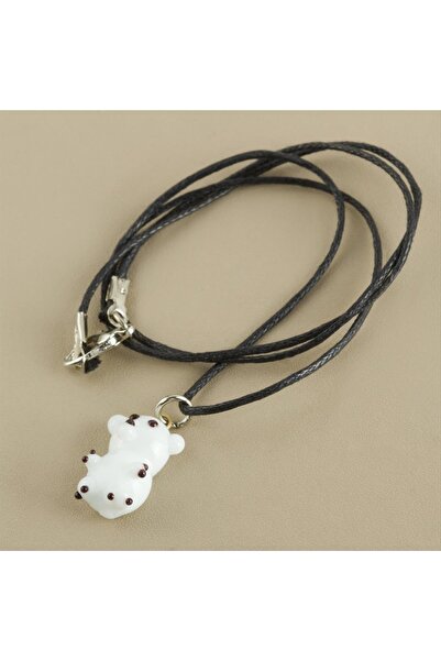 FREEDOM STOREE الدب القطبي قلادة الزجاج