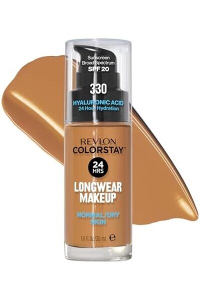 Revlon ColorStay Makeup Foundation for Normal/Dry Skin - 330 Natural Tan, 1.0oz/30ml