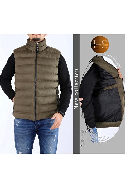 LASGARİS JEANS سترة منتفخة مقاس كبير للرجال