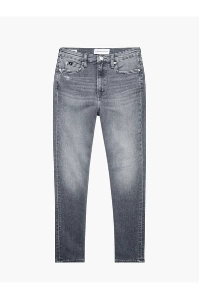 Calvin Klein HIGH RISE SKINNY Kadın Antrasit Kot Pantolon