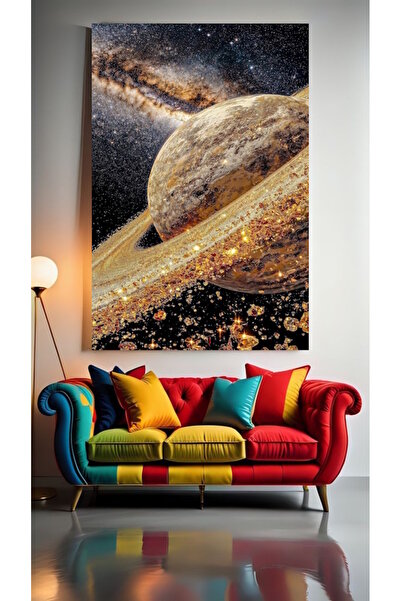 özkacar DISTOPIAN PLANET V2 Tablou pe pânză pentru decorarea casei, perete, s...