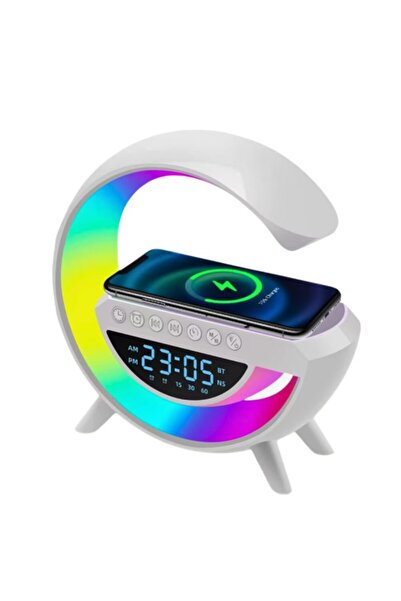 OEM Multifunctional LED Desk Lamp with Wireless Charging, Bluetooth, Clock, Alarm, USB Port, Touch Contr