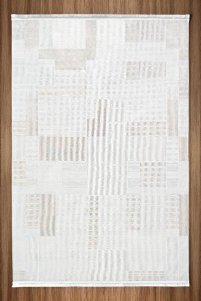 Aden Serni Kadife Dokuma Halı |Kaymaz Tabanlı Makinede Yıkanabilir Halı |Mode...