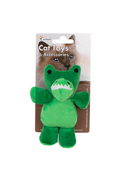 Eastland تمساح قطيفة مع عشبة القطط 12 سم