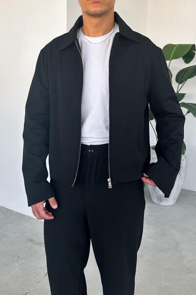 HAFKAGİYİM Μαύρο Premium Relaxed Fit Boxy Jacket