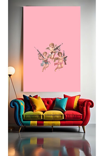 özkacar GANGSTA ANGELS V1 Home Wall Salon Salon de înfrumusețare Birou Magazi...