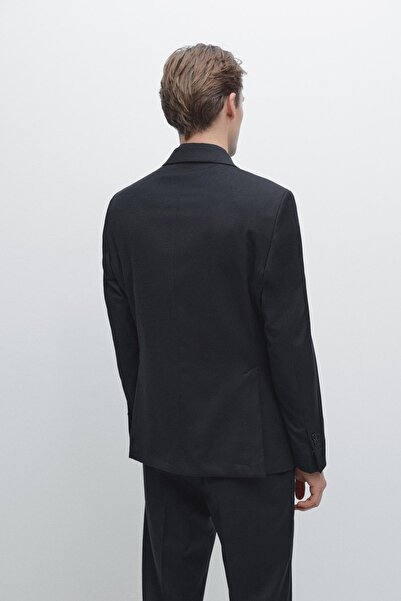 Massimo Dutti American wool blend flannel suit