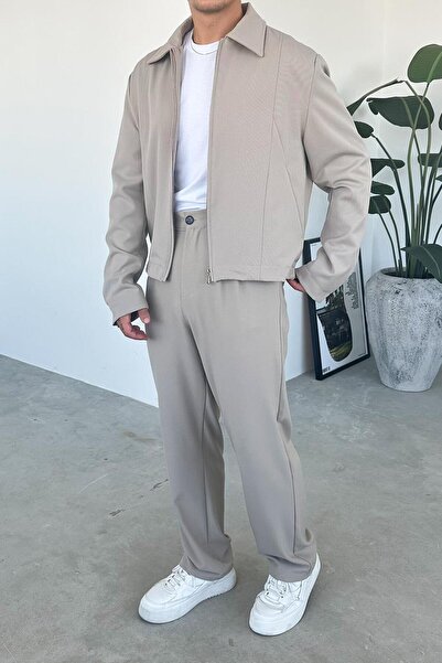 HAFKAGİYİM Μπεζ Premium Relaxed Fit Boxy Jacket
