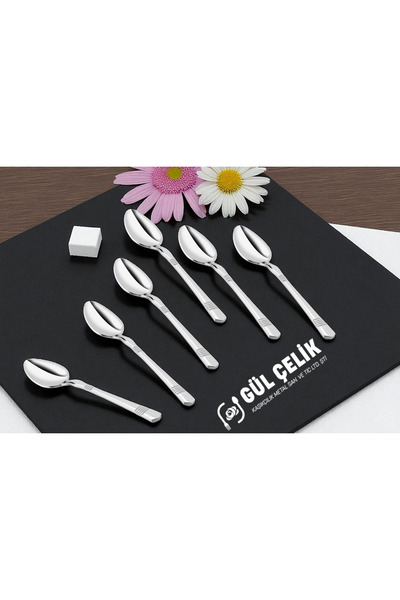 KAVEH 12-Piece Tea Spoon Alvina Model 304 Quality 18/10 Stainless Steel
