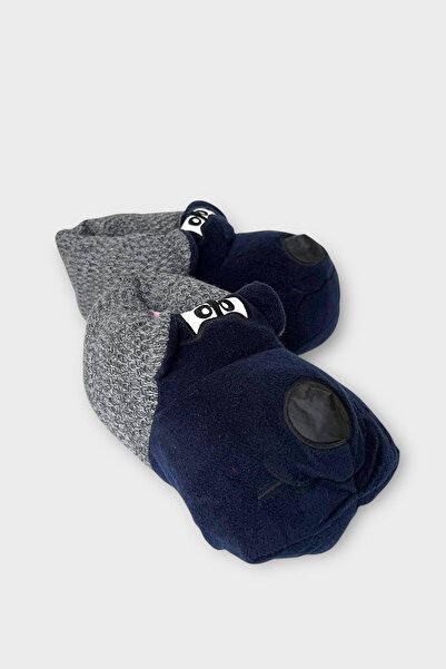 Liger Men's Braided Slippers Home Boots Dark Blue
