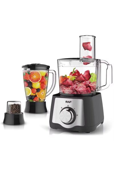 raf Blender Multifunctional 7 in 1 - 1.5L, Rasnita, Tocator Carne si Legume, Blender Suc, Razatoare