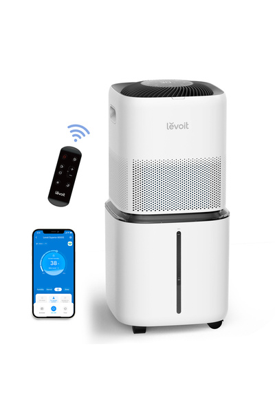 Levoit Superior Evaporative Air Humidifier 6000S Smart, 23 Liter Tank, 72 Hour Runtime