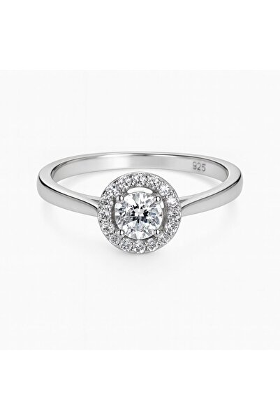 Diamonfire Silver ring for women with zirconia stone, 611754