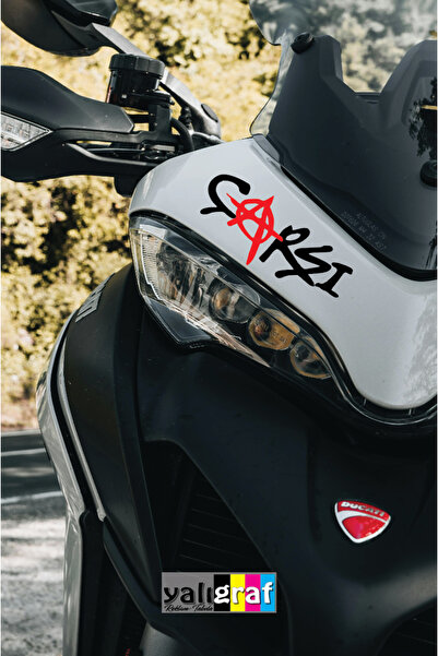 Yalıgraf Reklam Tabela BJK Çarşı Motor Araba Oto Sticker 19x8 cm