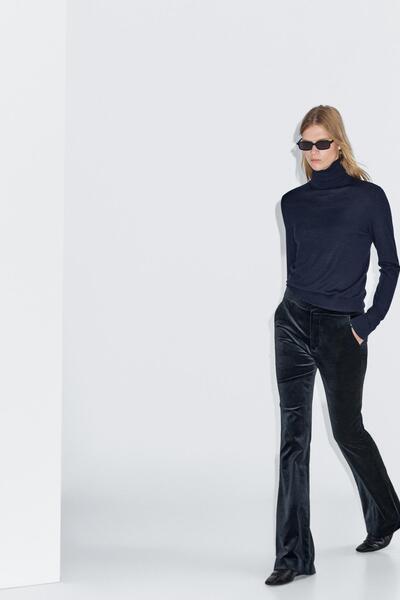 Massimo Dutti Skinny fit kadife pantolon