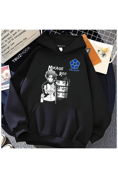 Toum Φούτερ με κουκούλα με στάμπα Blue Lock Unisex Oversize