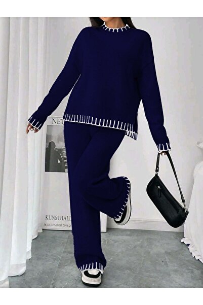 SAYZEN Split Sweatshirt Pants Bottom-Upper Set