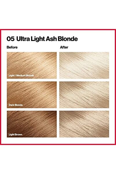 Revlon Silk Beautiful Ash Blonde 05 Ultra Light Hair Color for Unisex