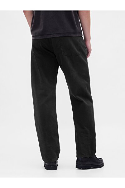 GAP Erkek Siyah Relaxed Straight Jean Pantolon