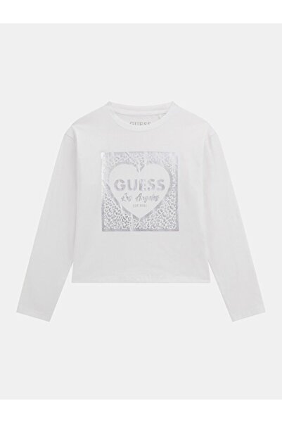 Guess Μπλουζάκι Jersey για κορίτσια με κανονική εφαρμογή