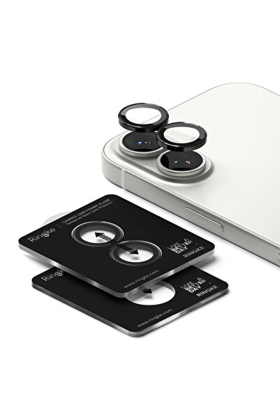 Ringke Folie sticla camera iPhone 17 Camera Lens Frame, negru