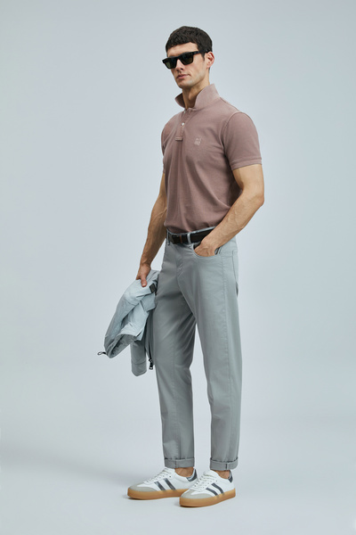 Lufian Helt Spor 5 Pocket Men's Trousers Slim Fit Gray