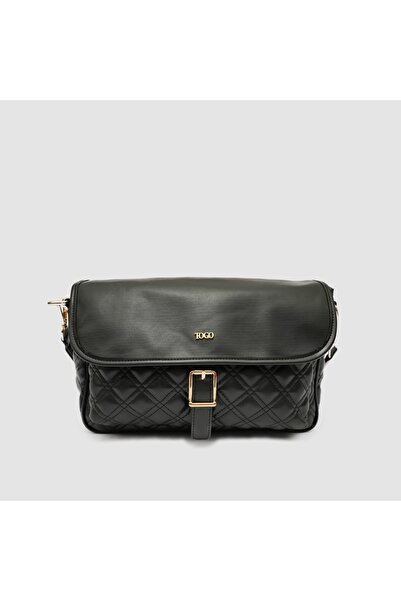 TOGO Siyah PU Kadın Omuz Çantası [930237]