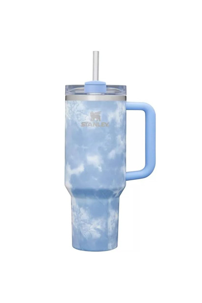 Stanley Adventure Quencher Travel Tumbler 40 oz - Ocean Blue Tie Dye
