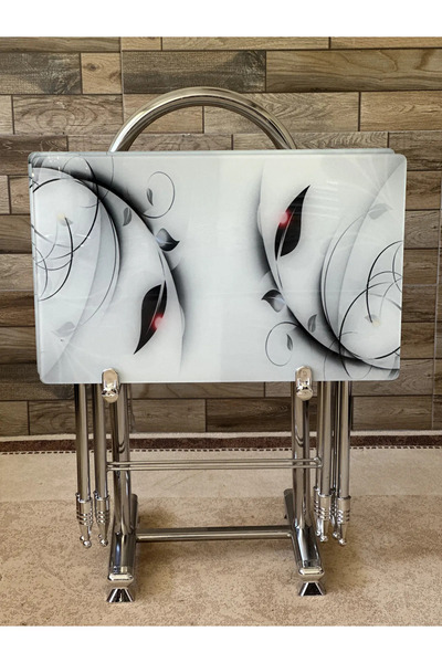 Sar Pakete Liza Serisi Çanta Zigon, 4 lü Katlanabilir Sehpa, Cam Sehpa, Çanta...