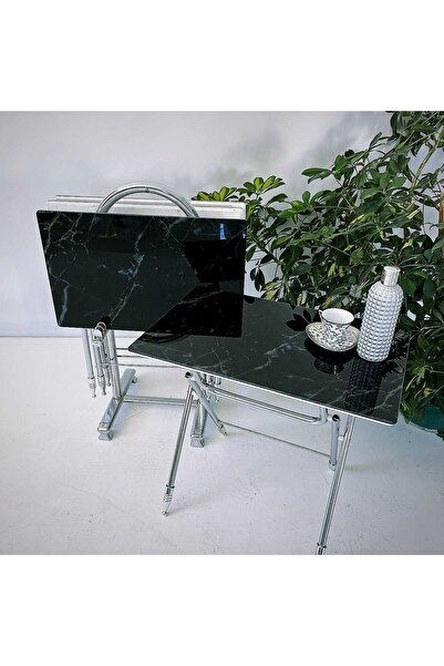 Sar Pakete Liza Serisi Çanta Zigon, 4 lü Katlanabilir Sehpa, Cam Sehpa, Çanta...