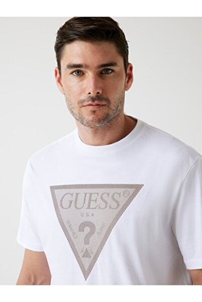 Guess Ανδρικό μπλουζάκι Triangle Regular Fit