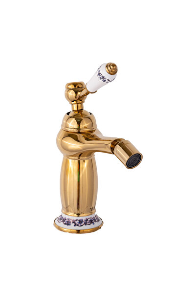 Trendy's Baterie bideu TRENDY’S, gold, cu broderie ceramică