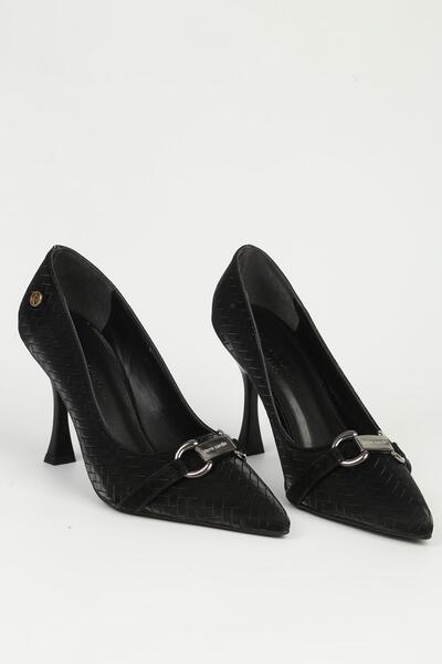 Pierre Cardin Siyah Kadın Topuklu Ayakkabı PC-55011