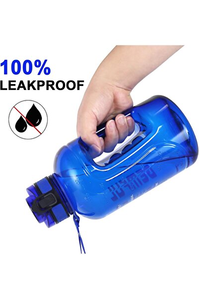 GEMFUL Water Bottle 2L Reusable Big Drink Jug with Handle for Sports Outdoor