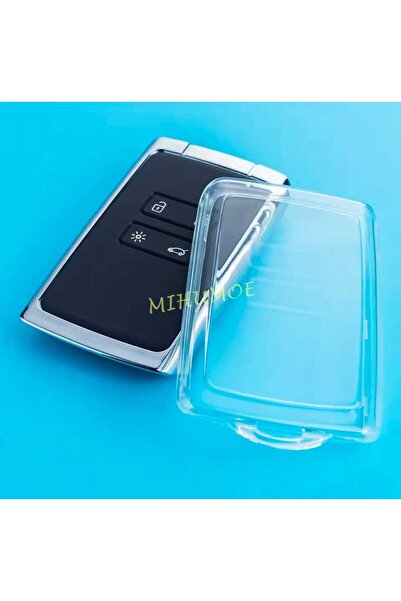 AYCANSTORE Прозрачен калъф за ключове Renault