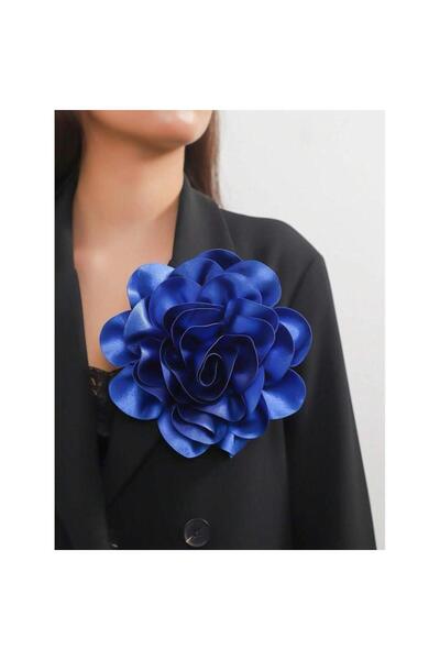 Pursehuit Broșă floare supradimensionată, albastră, Maggy C20