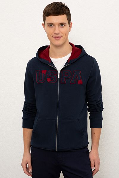 U.S. Polo Assn. Ανδρικό μπλουζάκι Garen Sk21 με κανονική κουκούλα