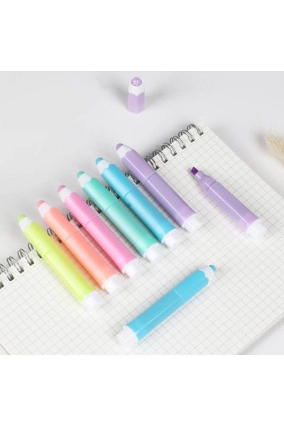 minidünyam Set of 6 Pen Shaped Highlighters