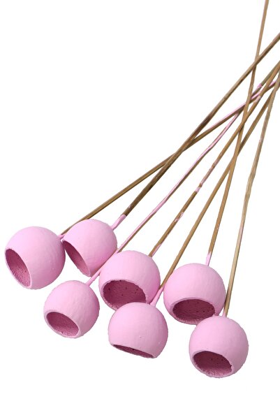 Yapay Çiçek Deposu كوب ديكور على شكل جرس حجم وسط 7 قطع أرجواني يقطين طبيعي