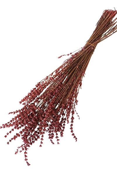 Yapay Çiçek Deposu Şoklanmış Dökülmeye Dayanıklı Gerçek Lavanta Demeti Fuşya(100 Gr)