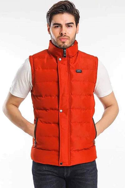 Slazenger St21ye010-760 Zula Orange Men's Vest
