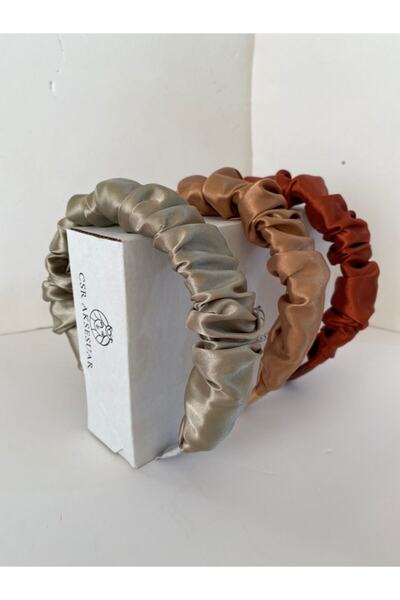 CSR AKSESUAR 3-Piece Gathered Autumn Season Crown Set No2