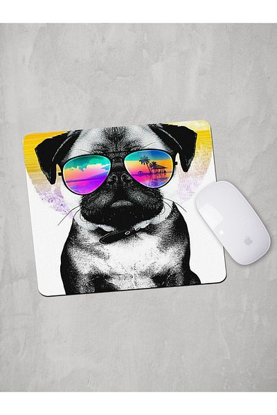Panorama Ajans Cool Dog Πολύχρωμο Σχεδιασμός Mouse Pad