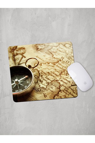 Panorama Ajans Χάρτης πυξίδας Παλιού στυλ Mouse Pad