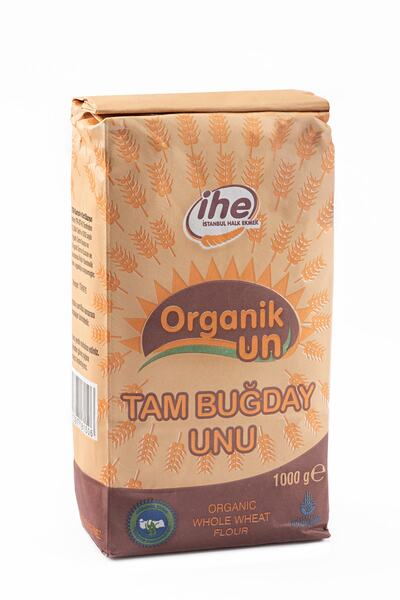 İhe Organik Tam Buğday Unu 1000 gr 6 Adet